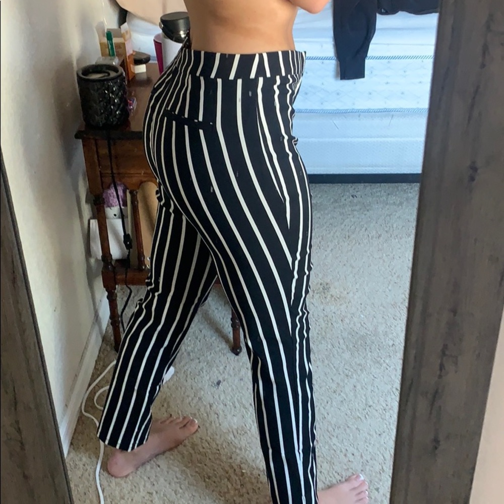 Comfy, stripped, professional pants.